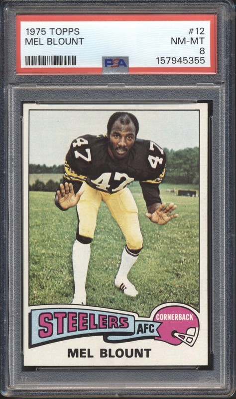 1974 Topps Football Mel Blount ROOKIE #12 PSA 8 STEELERS NM-MT HOF