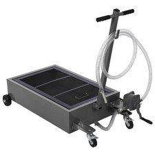 GarveeTech Oil Drain Pan, 20 Gallon Capacity, Rolling Oil Drain Pan with Elec...