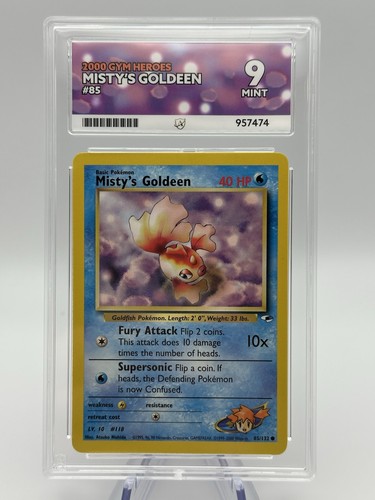 Misty's Goldeen (Unlimited) graded ACE 9 for sale on eBay