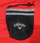 Callaway Golf Valuables Bag Cinch Pouch Keys Balls Money Accessories Black Gray