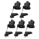 5pcs C-Clamp Base Stand Mounting Accessory Metal Black Table Mount Desk Light