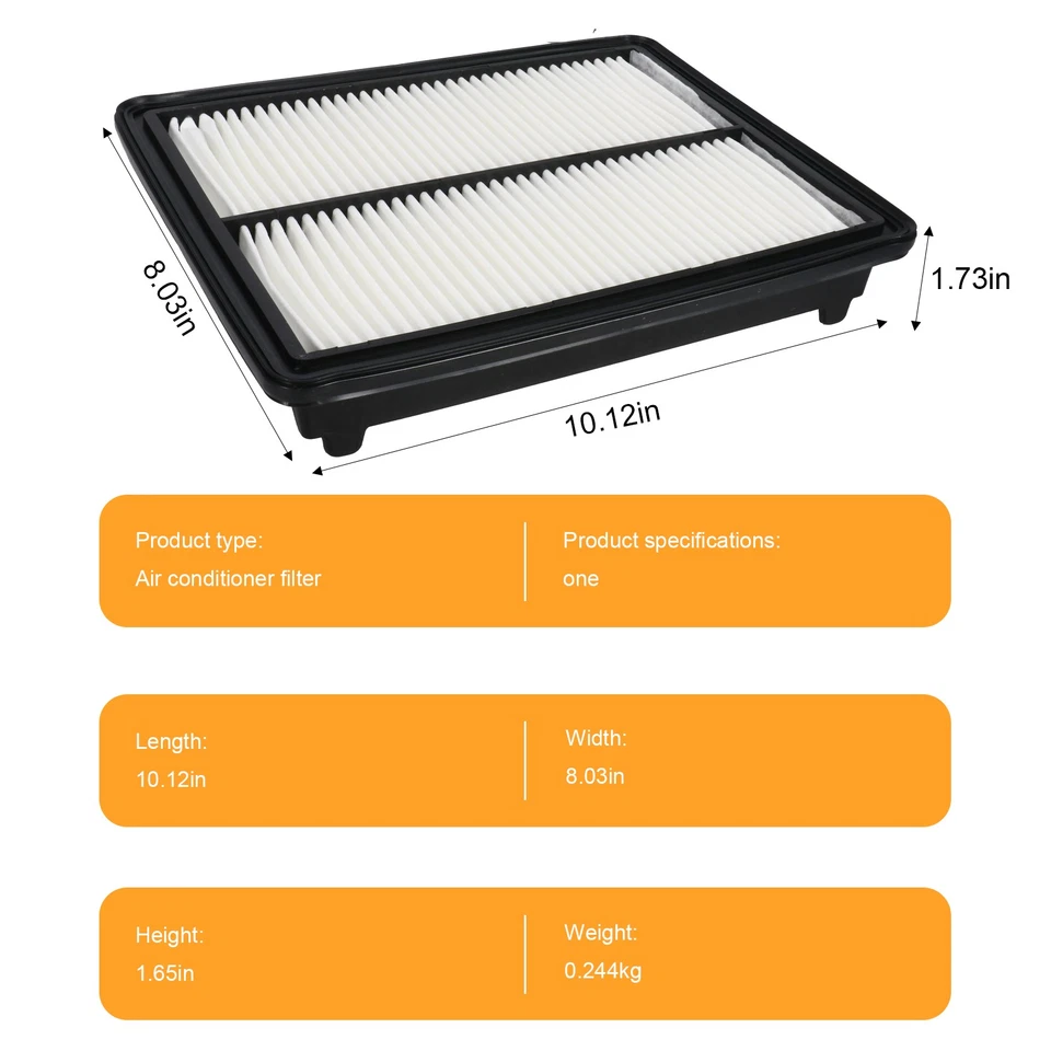 Filtro de aire de motor y cabina para Honda Accord Crosstour V6 y Acura TL TSX CA10468 Foto 2 de 3