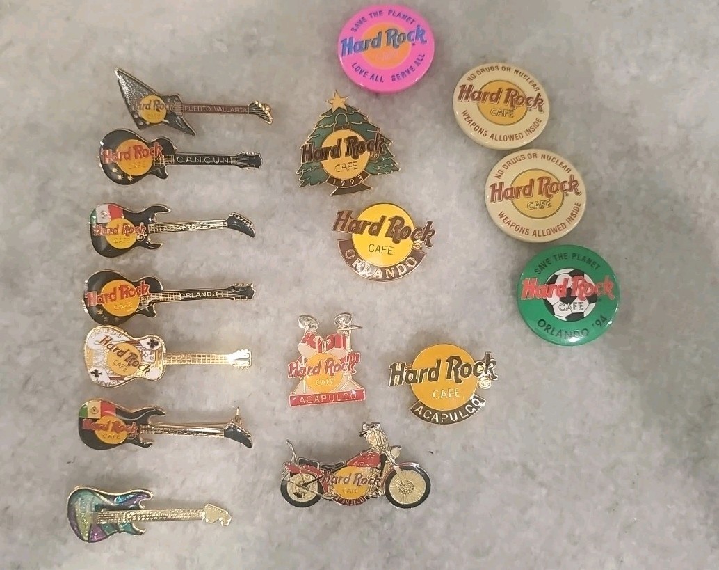 ハードロックカフェ ピン 16個セット ハードロックカフェ ピン 16個セット LOT OF 16 VINTAGE Hard Rock
