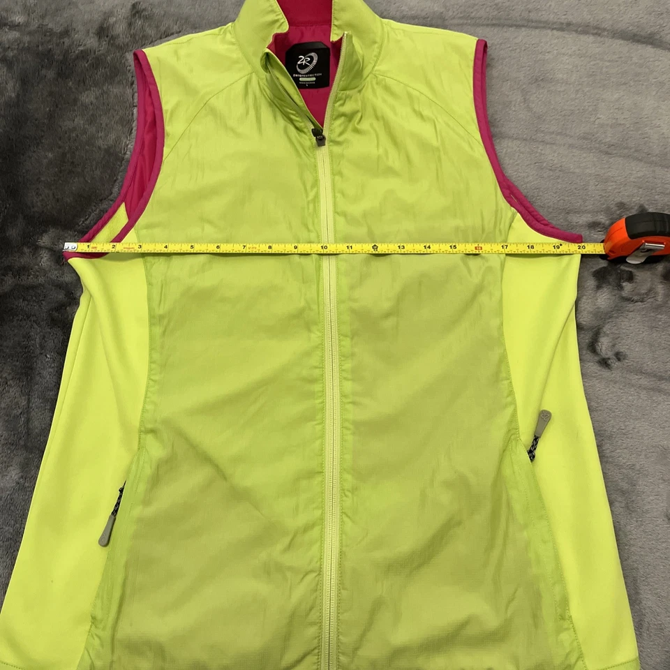 Chaleco Zero Restriction Tour Series Mujer Talla L Verde Lima 2 Bolsillos Cremallera Completa Foto 3 de 4