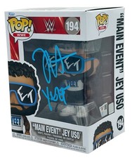 JEY USO SIGNED FUNKO POP WWE #194 YEET MAIN EVENT JEY FIGURE FANATICS COA