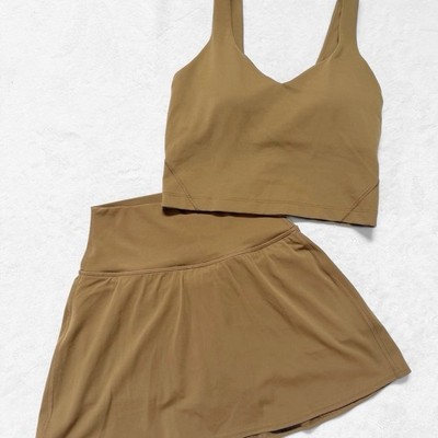 NWT Lululemon Align Tank + Align Skirt Set Allspice Size 4 Sold Out