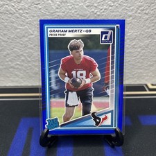 2025 Panini Donruss - Rated Rookie Graham Mertz #347 Press Proof Blue (RC)