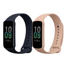 kwmobile Straps Compatible with Amazfit Band 7 Large, dark blue / dusty pink