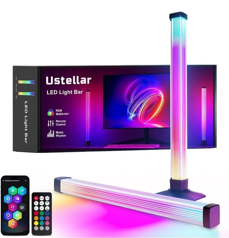 RGB IC LED Light bar, 360° TV Backlight for 40-60 inch, USB Powered RGB Ambien