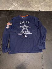 Nike Dallas Cowboys Salute To Service long sleeve Dri fit Tee Size Men's Medium