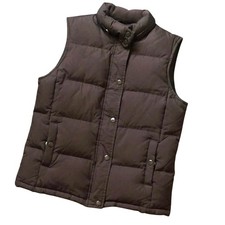 Gap Vintage Down Chocolate Full Zip Puffer Vest S