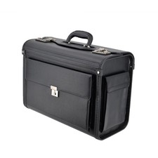 SONOVO Pilotenkoffer Aktenkoffer Businesskoffer Aktentasche  Leder schwarz 2300