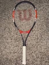 Wilson Fusion XL 3/8 3 VDZ BLACK AND RED Tennis Racket