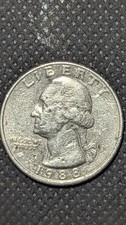 Washington Quarter 1988 Circulated 25C Copper Business Strike US Coin