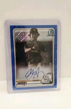 2020 Bowman Chrome - CJ Abrams - Mega Box - Auto Blue Refractor  042/150