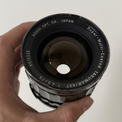 PENTAX Super-Multi-Coated Takumar 6x7 75mm f/4,5 Standardobjektiv manuell