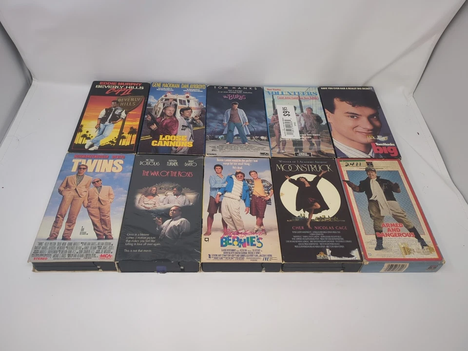 Huge VHS Lot of 40 Comedy Classics Porky's Big Burbs Junior Twins City Slickers Foto 4 de 4
