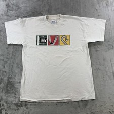 Vintage Heineken Beer Screen Stars Shirt Mens Large White Graphic Tee Ireland