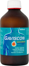 Gaviscon Liquid, Peppermint, 600Ml, Heartburn 600 Ml (Pack of 1)