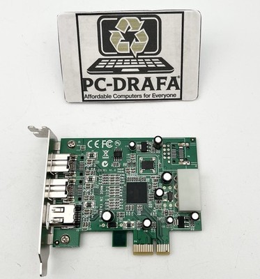 Startech 3 Port 2b 1a PCI Express FireWire Card Adapter PEX1394B3LP LOW PROFILE