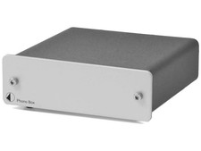 Pro-Ject Phono Box DC MM/MC Phono Preamp with Line Output Silver 