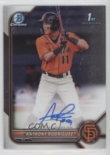 2022 Bowman Chrome Prospect Auto Anthony Rodriguez #CPA-ARZ Auto uy9