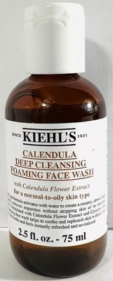 Kiehl's Calendula Deep Cleansing Foaming Face Wash 2.5 fl oz NEW Sealed RP: $18
