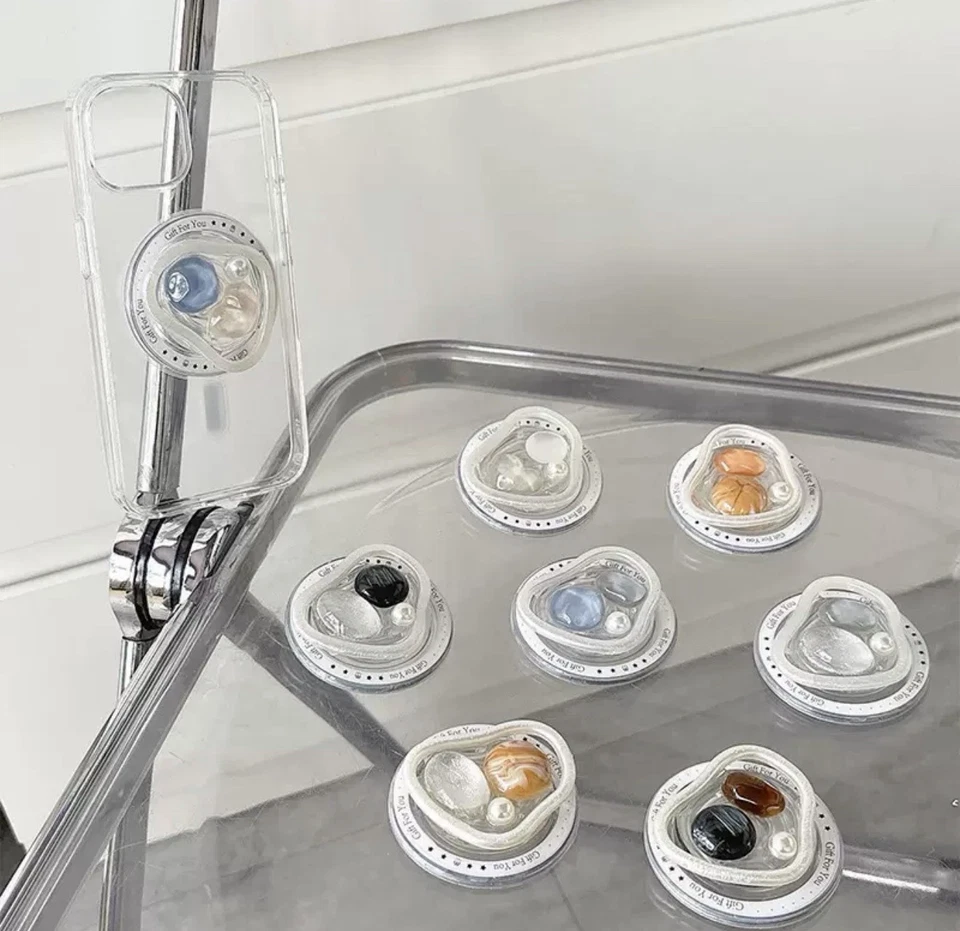 Suporte magnético para telefone POPSOCKETS design pérola pedra preciosa - Imagem 4 de 4