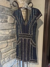 Sherri Hill 52108 Navy Stunning Cocktail Dress sz 8 Sale NWT