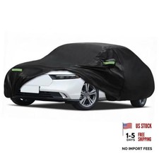 Car Cover Waterproof All Weather for Fit for Sedan Length 186"-193" Black
