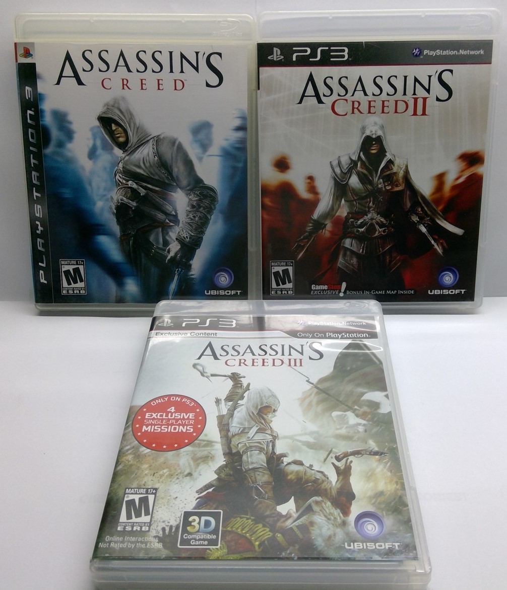 Assassin's Creed Trilogy Collection 1 + 2 + 3 Bundle (PlayStation 3 2007) Tested