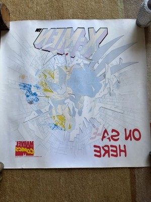 Wolverine Marvel Comics On Sale Here Window Decal Retail Window Vinyl Sign.1995
