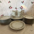 Vintage Porcelain Nitto Garden Lace Tea Party Cup Dish 28pc Set — photo 1