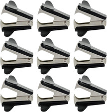 9 Pack Staple Remover Black