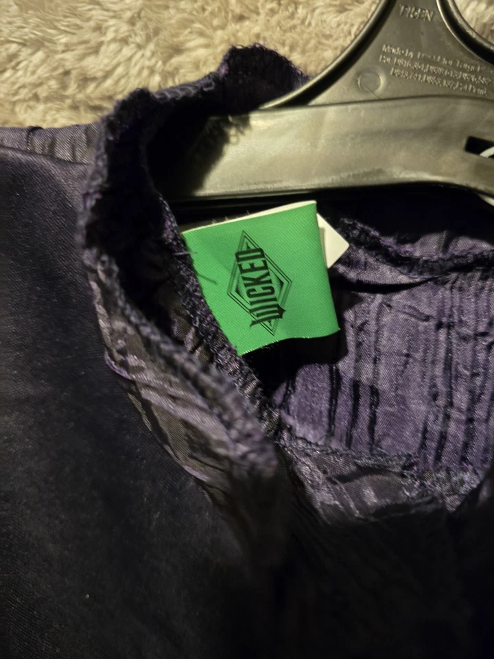 Disfraz Bruja Malvada" (Grande 10-12) Incluye Sombrero y Capa (Nuevo Paquete Abierto) Foto 2 de 4