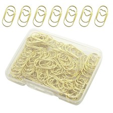 Uenhoy 100 Pcs Gold Love Heart Shaped Paper Clips 0.78 0.78" x 0.35",