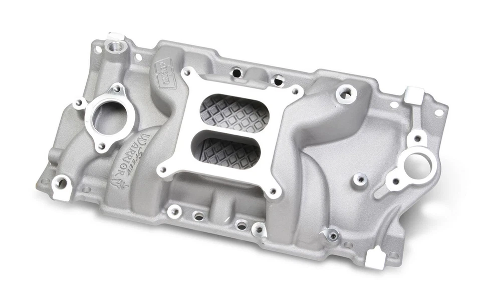 Weiand 8170WND, One Natural Aluminum Sbc Intake Manifold Performance Racing Part - Image 3 of 4