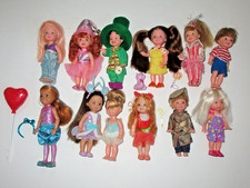Vintage to Modern Barbie Family Kelly & Friends Doll Lot ~ 12 Dolls w/ Outfits ~