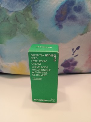 Innisfree Green Tea Seed Hyaluronic Cream Facial Cream. Mini Size, 15 ml/0.5 oz.