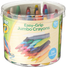 CRAYOLA Myfirst Jumbo Crayons - Assorted Colours (Pack of 24), Easy-Grip Colouri