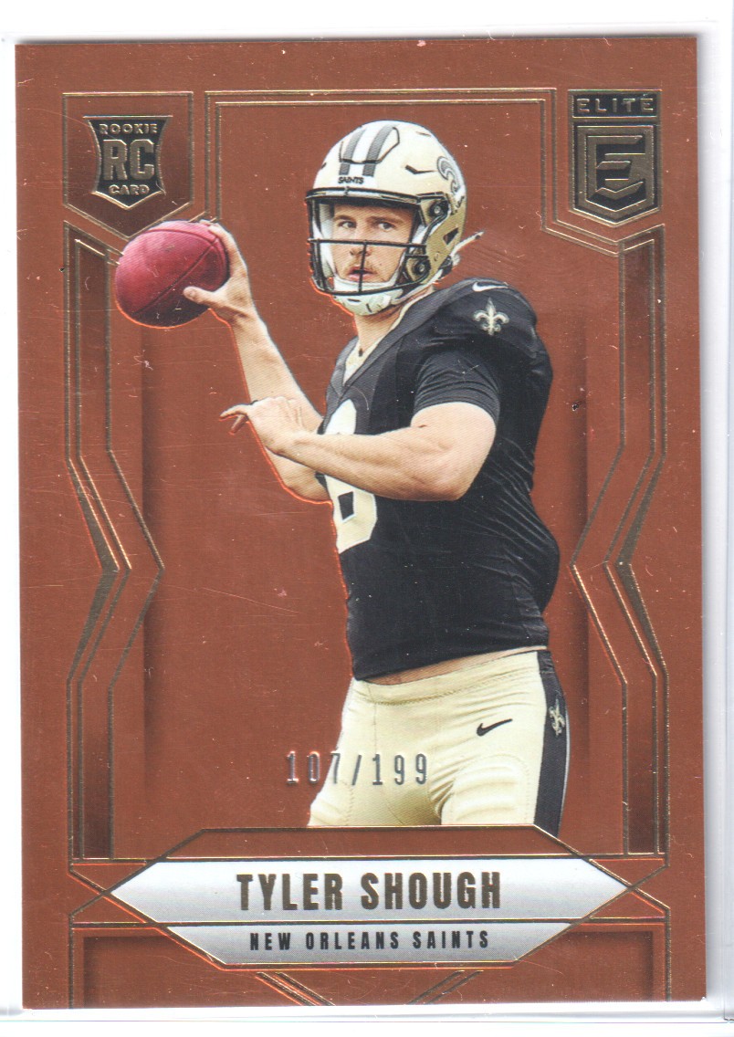 2025 Donruss Elite #178 Tyler Shough Orange #/199