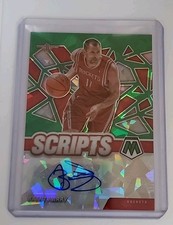 2020-21 Panini Mosaic Scripts Green Ice Prizm Brent Barry #SC-BBR Auto