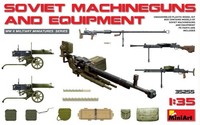 Miniart 1:35 Sowjetische Maschinengewehre & AusrüStung 35255 Modellbausatz