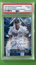 2025 Bowman Chrome Sapphire Jac Caglianone Sapphire Selections Auto PSA9 Gem