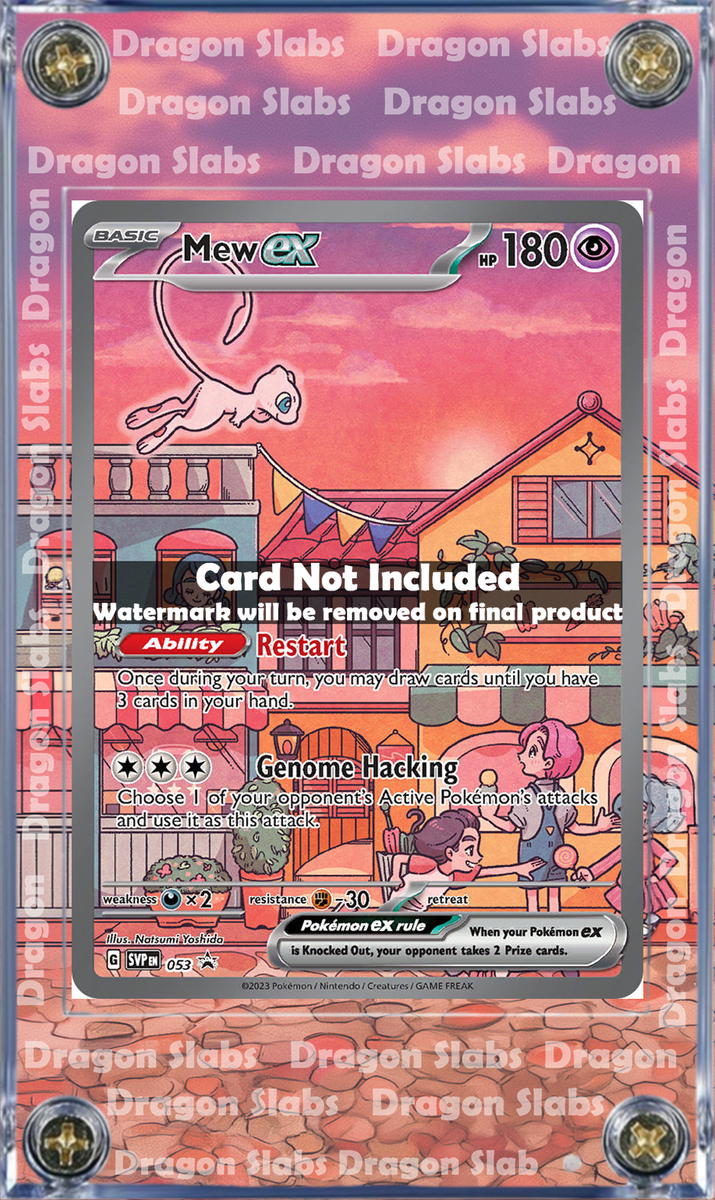 Pokemon Mew EX 151 Promo 053 Custom Display Case Slab | eBay