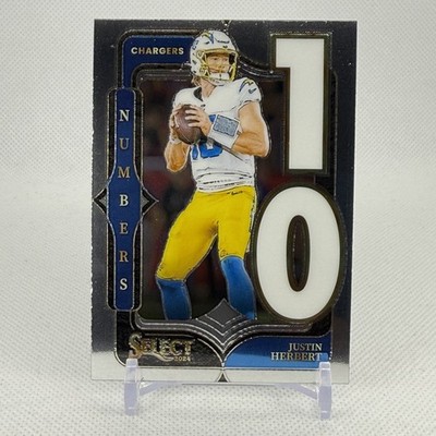 2024 Justin Herbert Select Numbers Insert 10 #17, QB, Chargers, NFL