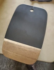  Acacia Wood and Slate Cutting Board Serving Tray Charcuterie NWT 