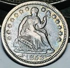 1853 Seated Liberty Half Dime 5C Arrows Choice 90% Silver US Coin CC28883