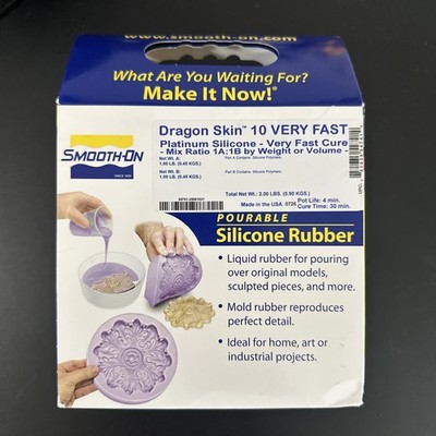 Dragon Skin 10 Very Fast Platinum Silicone Cure 2 Pints Kit (2 lbs) 