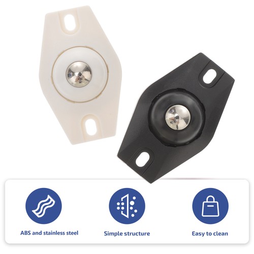 8 Pcs Self Adhesive Casters Self-adhesive Universal Mini Wheels Pulleys - Picture 5 of 11